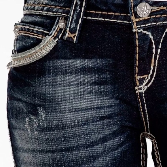 ROCK REVIVAL ROZA Low Rise Easy Boot Jeans Cowgirl Rodeo Size 31 - Picture 6 of 8